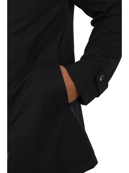 Giaccone Herno in Diagonal Wool Blu